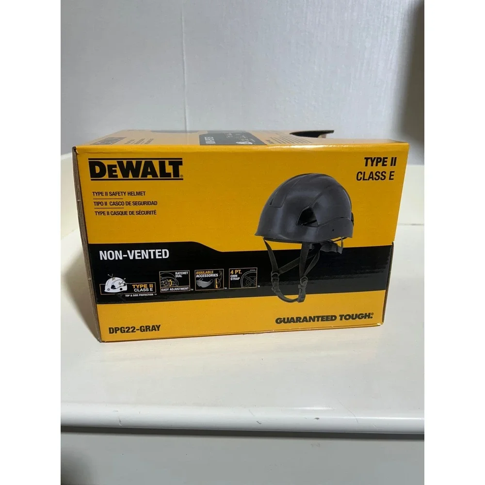 DEWALT Type II Class E Non Vented Safety Helmet DP622 Gray‎ Hard Hat